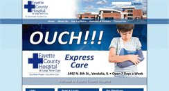 Desktop Screenshot of fayettecountyhospital.org