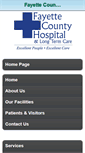 Mobile Screenshot of fayettecountyhospital.org
